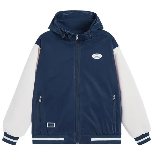 星际者 撞色拼接工装连帽夹克 男女同款