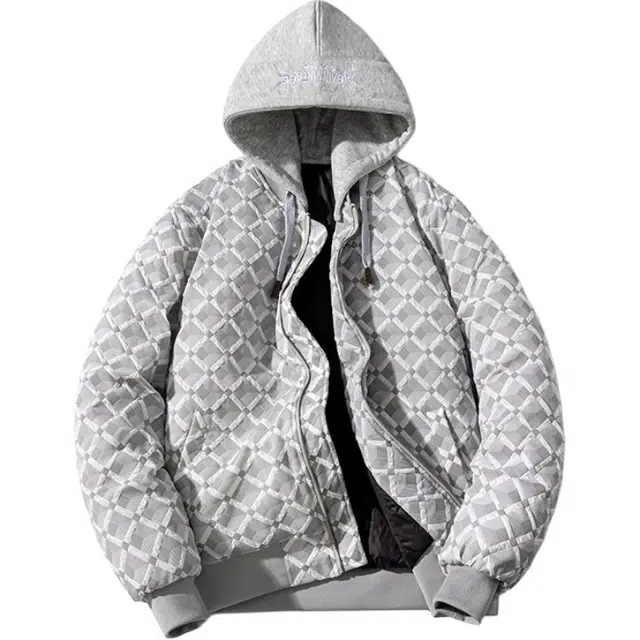 玉儿恋 休闲棉衣外套飞行员夹克情侣美式复古宽松加厚棒球棉服 男款