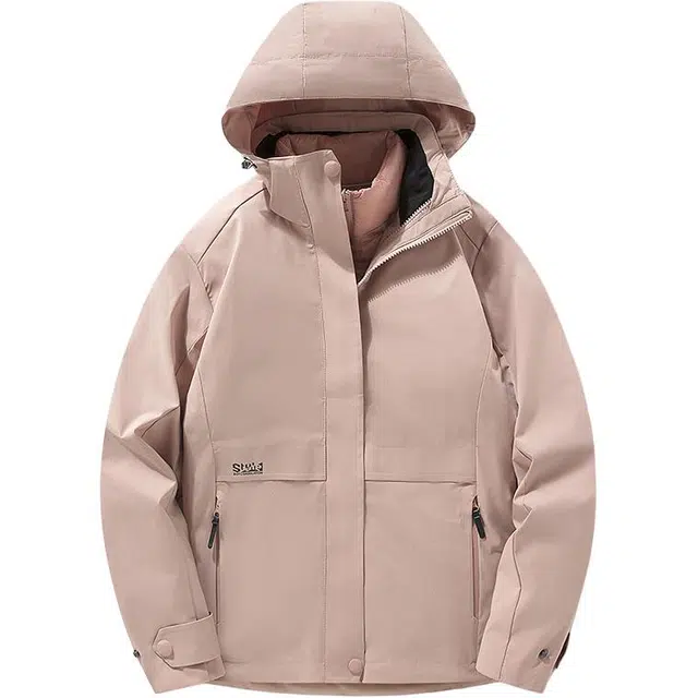 雅鹿  羽绒内胆三合一可拆卸两件套滑雪外套户外登山服  防水防风防紫外线透气耐磨保暖速干超轻防虫防静电防寒防雨冲锋衣 男款