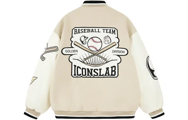 ICONS Lab Golden League Baseball Jacket