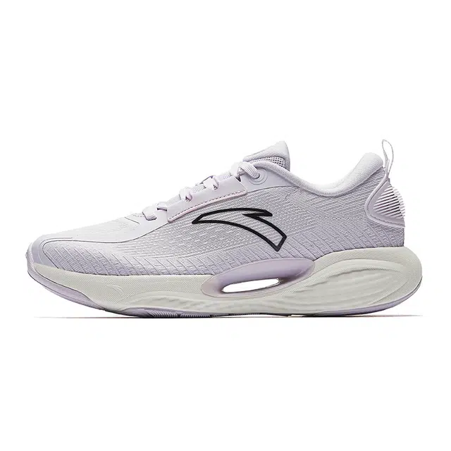 超级安踏 百搭 舒弹 潮流减震防滑 低帮 休闲跑步鞋 女款 紫色