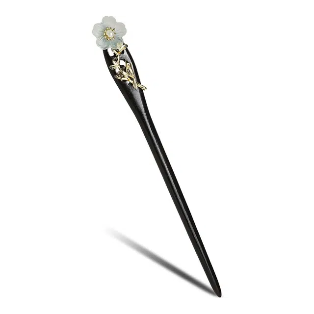 【簪礼相思】 凤凰涅磐 新中式檀木簪子发饰 精致典雅配旗袍汉服 原创设计小众高级感#好运 黑檀 发簪 女款