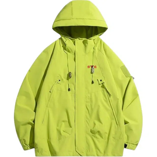 雅鹿  休闲防风运动户外宽松百搭 冲锋衣 男女同款