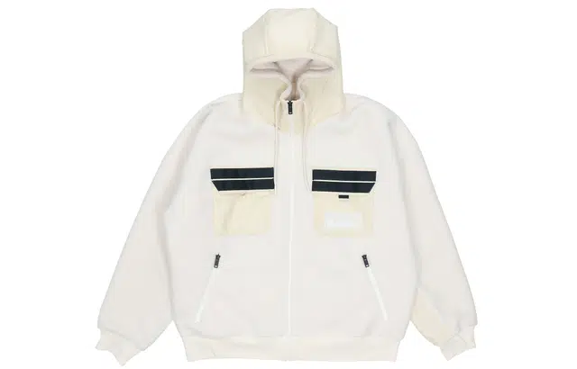Jordan Fleece Hoodie Jacket Men Light Ivory