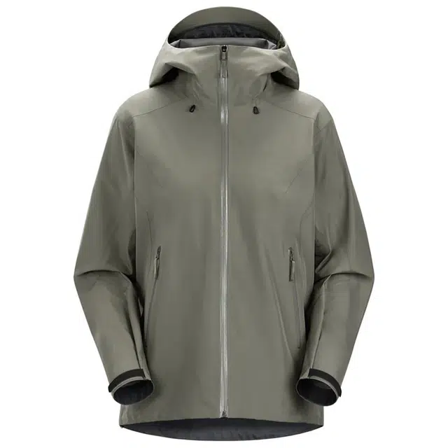 浪莎  纯色拉链连帽百搭休闲  防水防风冲锋衣 男女同款