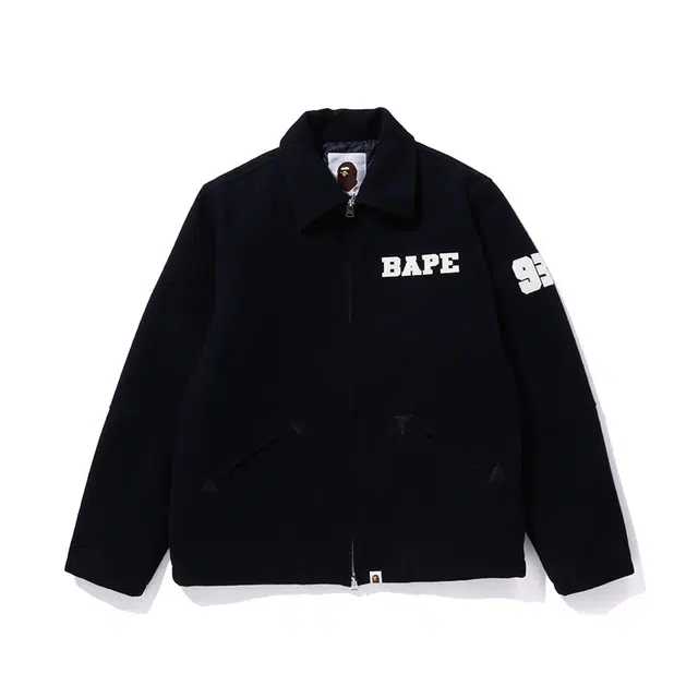 A BATHING APE Melton Zip Jacket