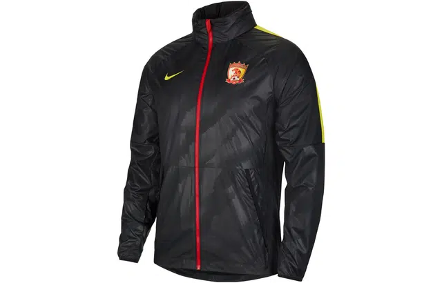 Nike AWF Jacket Black/Opti Yellow/Sport Red