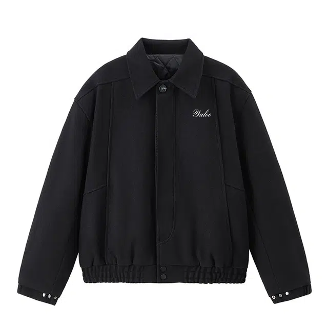 雅鹿 毛呢夹棉设计慵懒风痞帅防风防寒保暖休闲宽松舒适百搭加厚短款翻领夹克外套 男女同款