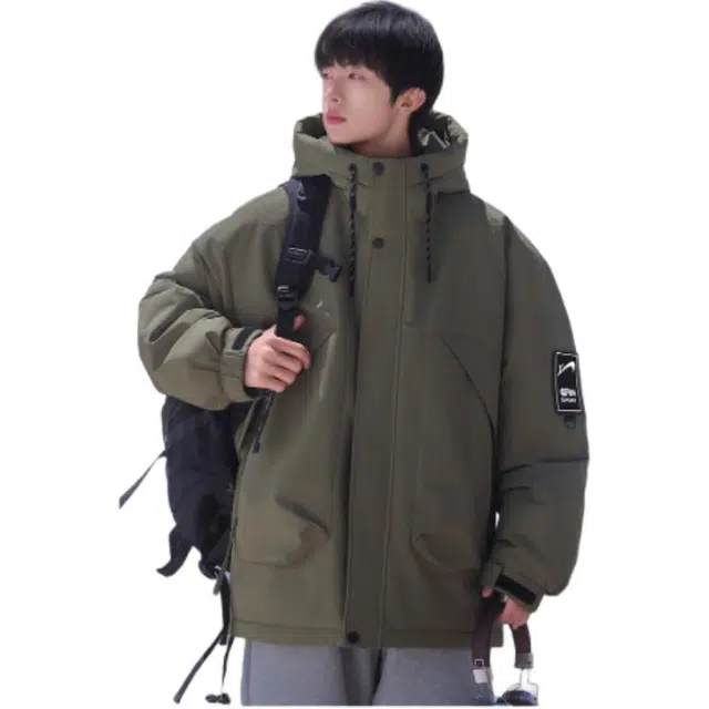 贵人鸟 保暖系列 舒适防风耐磨羽绒服 男款