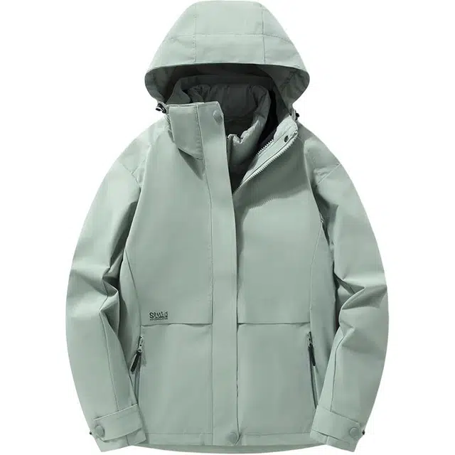 雅鹿  羽绒内胆三合一可拆卸两件套滑雪外套户外登山服  防水防风防紫外线透气耐磨保暖速干超轻防虫防静电防寒防雨冲锋衣 男款