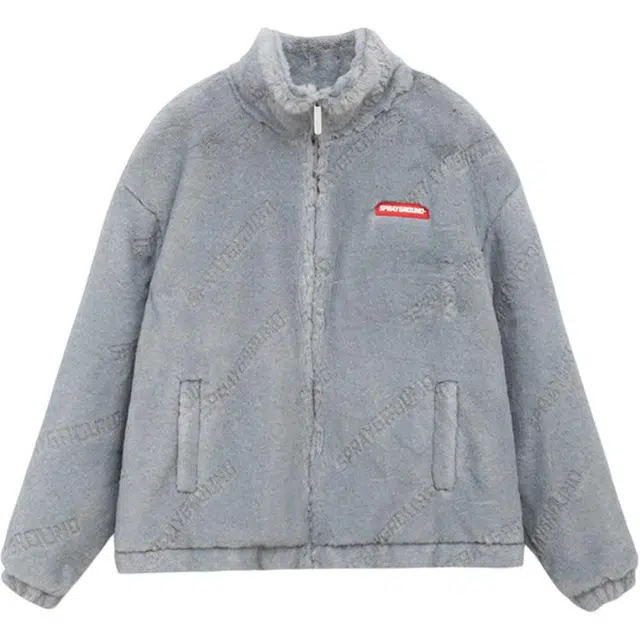 SPRAYGROUND Shark Gradient Letter Fleece Jacket