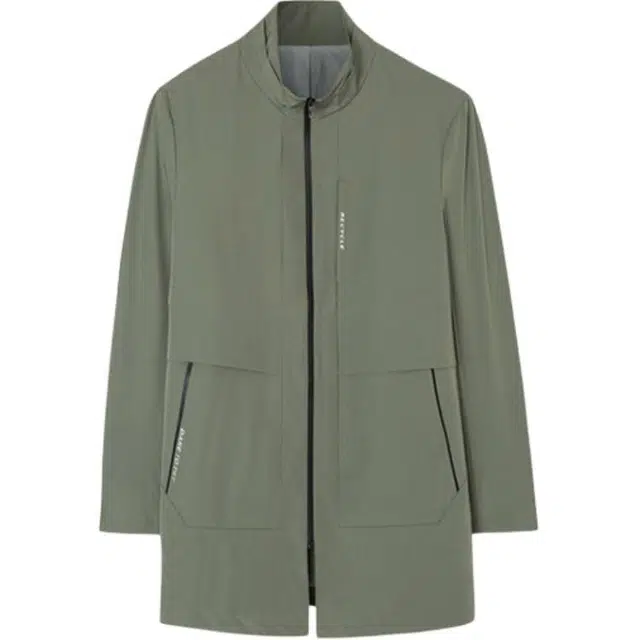 才子 简约立领休闲夹克外套 男款 墨绿色