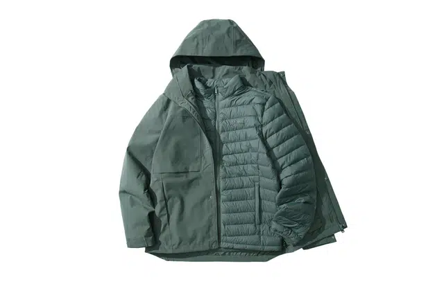 Jack Wolfskin 600 Down Hooded 3-in-1 Jacket