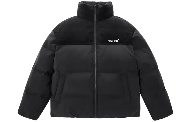 PEACEBIRD MEN Corduroy Patchwork Down Jacket