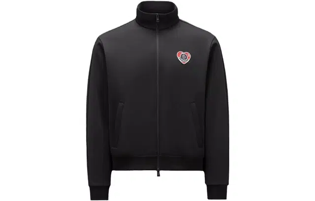 Moncler Moncoeur Motif Zip-Up Sweatshirt
