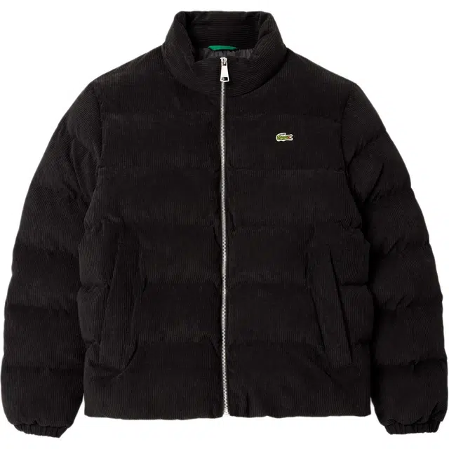 Lacoste Corduroy Zip Jacket Black