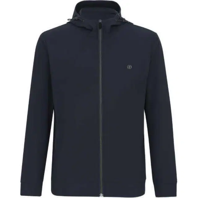 迪柯尼 商务休闲连帽夹克外套 男款 深宝蓝