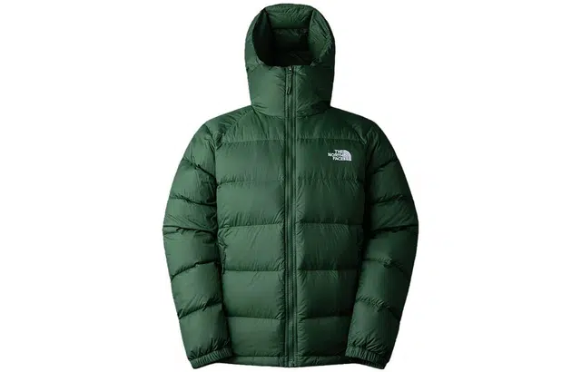 The North Face Hooded Down Jacket Green