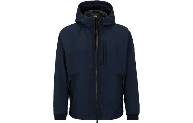 HUGO BOSS Water-Repellent Hooded Jacket With Logo Details