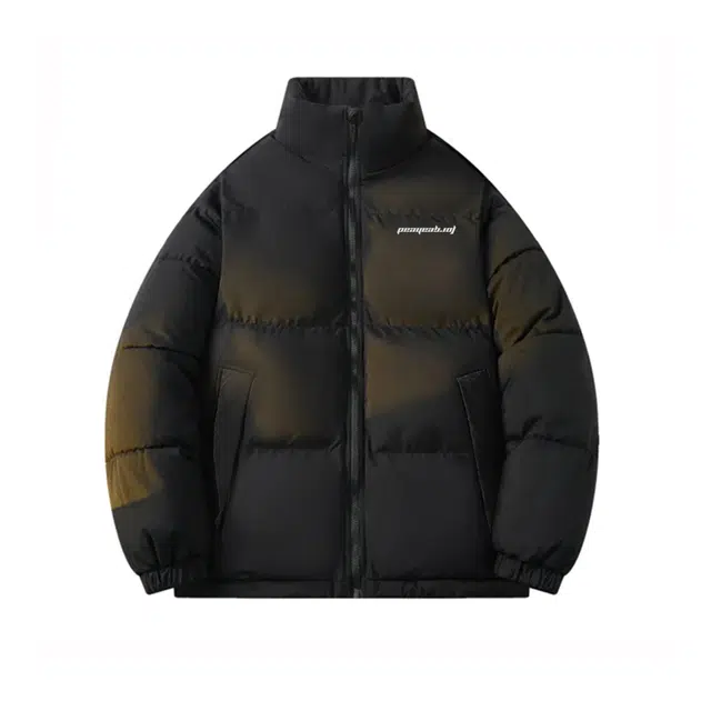 鸭鸭 舒适时尚百搭长袖羽绒服 男女同款 黑色