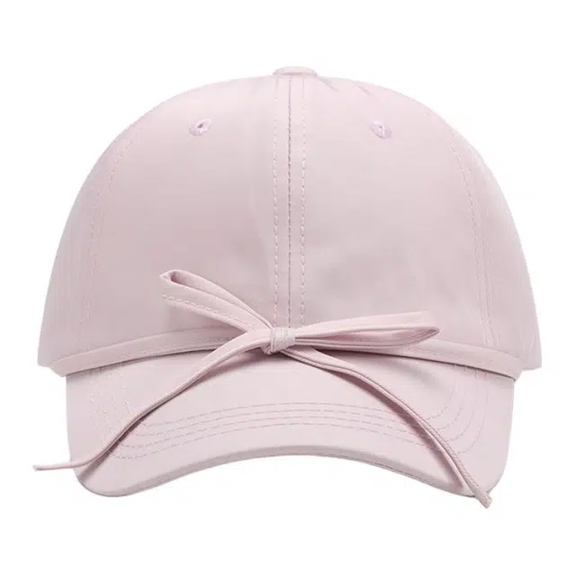 优莲茵 小众可爱丝带蝴蝶结 通勤百搭显脸小防晒遮阳帽 棉 鸭舌帽 男女同款情侣款