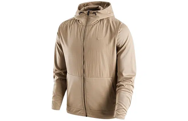 Nike Hooded Fleece Jacket Khaki