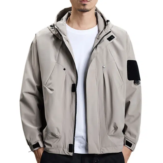 【dme】  美式潮流宽松休闲户外连帽百搭登山服  防水防风速干防寒冲锋衣 男女同款