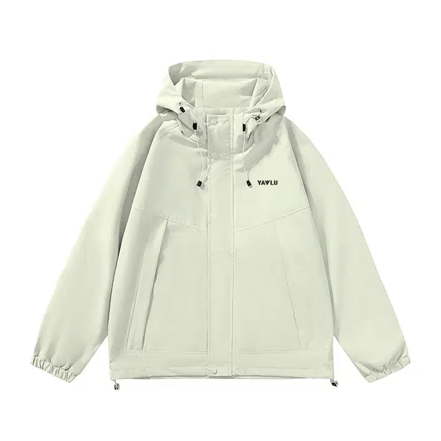 雅鹿  休闲时尚宽松百搭连帽  防水防风耐磨冲锋衣 男款