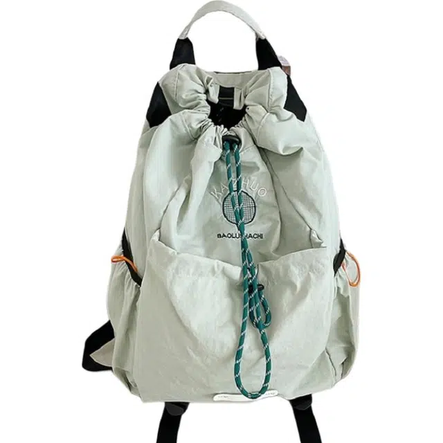 恒源祥 旅游登山健身超轻束口 尼龙 双肩包 男女同款情侣款 多色