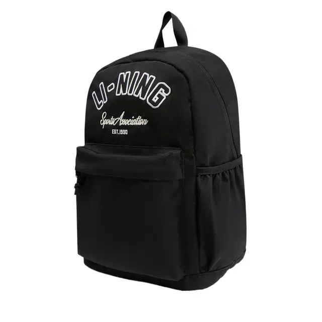 李宁儿童 运动生活系列 反光时尚贴合学院风 涤纶 童包 中号 青少年 黑色