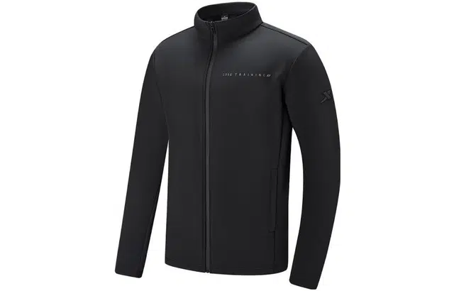 特步 加绒立领保暖训练夹克 男款