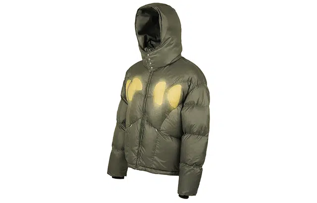 WHOOSIS -TBHNP PRINT STAND COLLAR DOWN JACKET