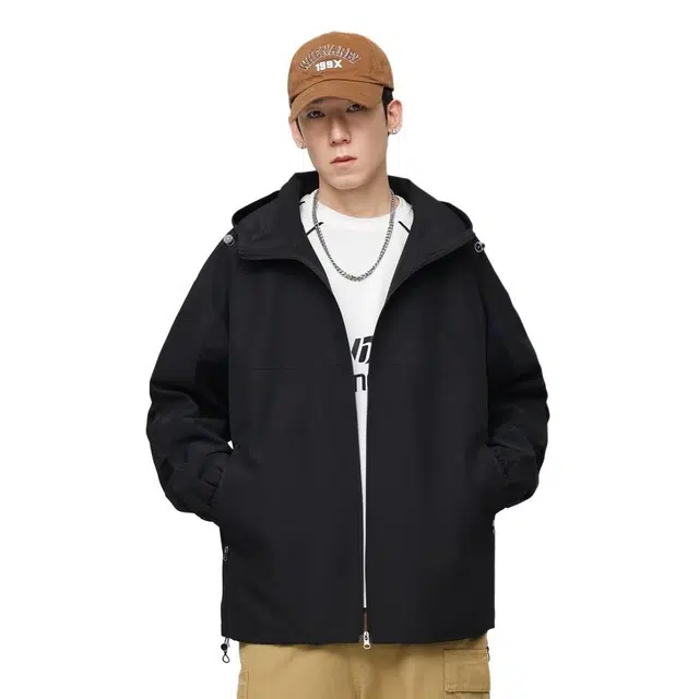 【dme】 潮牌山系连帽工装宽松夹克外套 男女同款