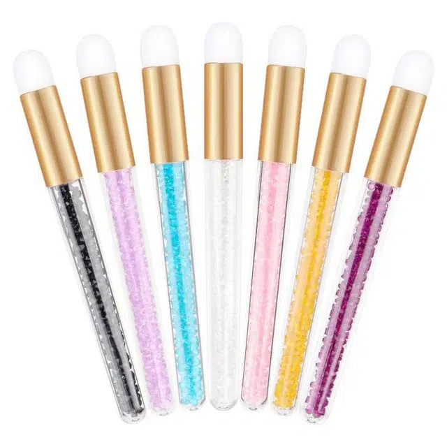 馨枕居  水晶螺旋极细美睫嫁接短款彩色一次性化妆刷 修容