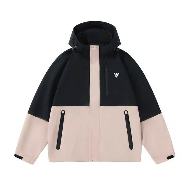 雅鹿  连帽户外美式休闲简约时尚宽松百搭  防水防风耐磨冲锋衣 男款