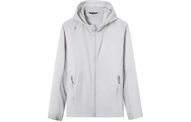 探路者 纯色连帽透气舒适 透气防紫外线防晒服 男款 山影灰