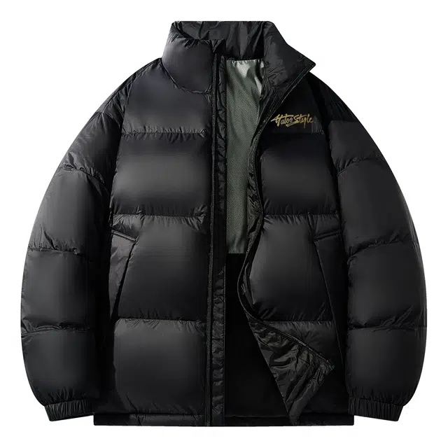 雅鹿 云朵泡芙美式潮流基础防寒立领保暖加绒加厚简约羽绒服 男女同款