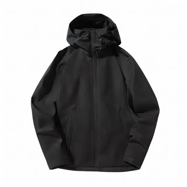 雅鹿  单层户外登山服  防风防水冲锋衣 男款