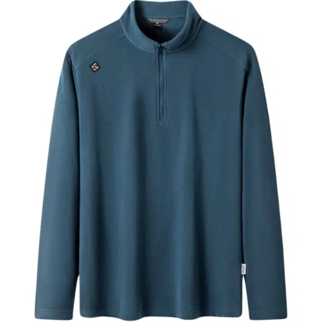 探路者 舒适耐磨透气防风绒感外套 男款 铁蓝灰