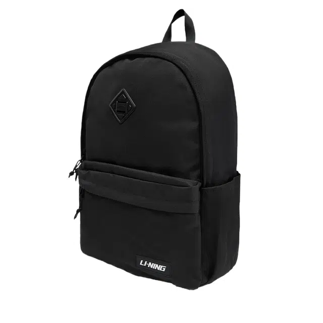 李宁儿童 运动生活系列潮流个性时尚百搭 聚酯纤维 双肩包 青少年 白色