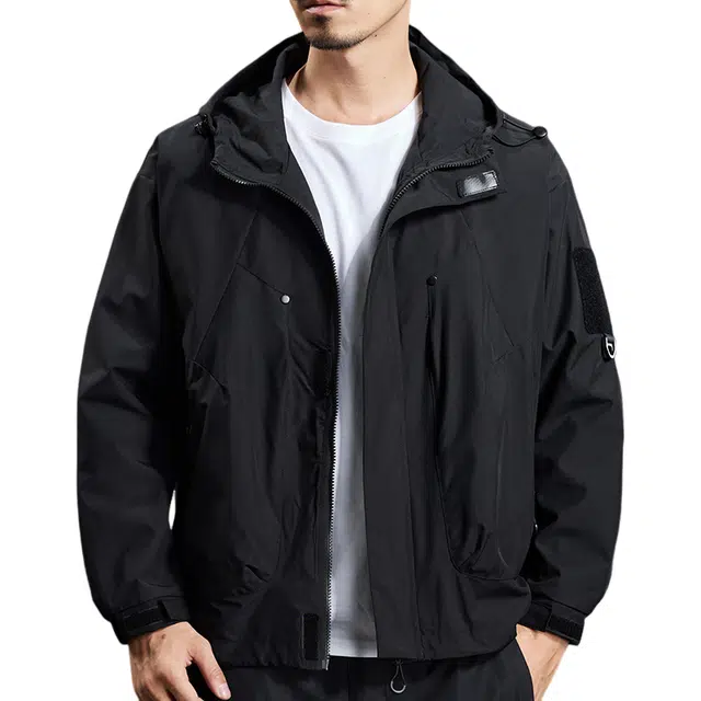 【dme】  美式潮流宽松休闲户外连帽百搭登山服  防水防风速干防寒冲锋衣 男女同款