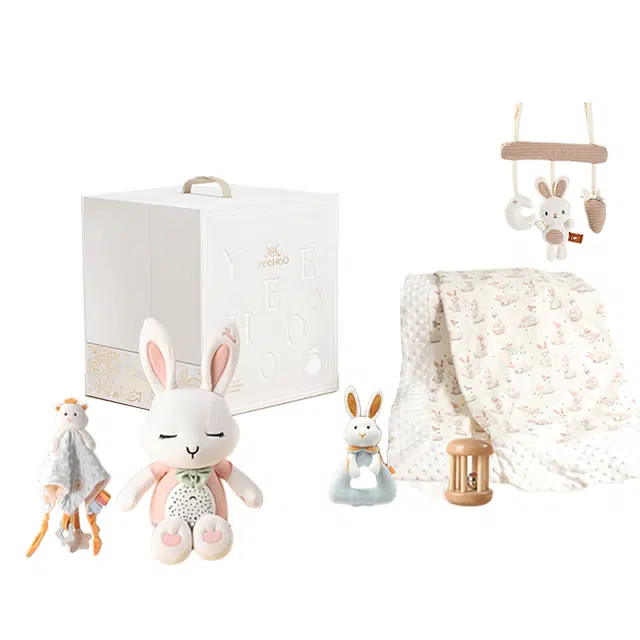 英氏 新生儿礼盒包被安抚哄睡神器 早教益智玩具