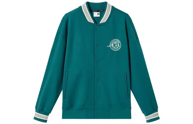 乔丹 字母印花防风棒球服 男款 海青色