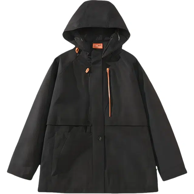 雅鹿  纯色连帽百搭  防水防风防紫外线冲锋衣 男女同款