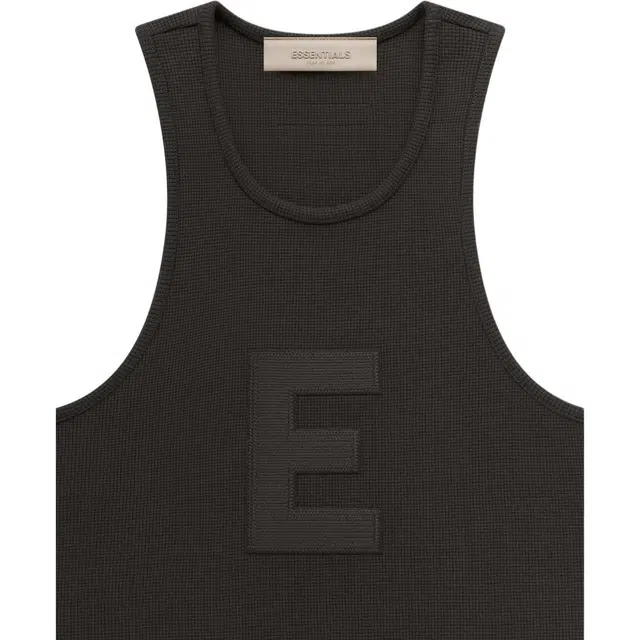 Fear of God Essentials Drop2 SS23 Womens Waffle Tank off black
