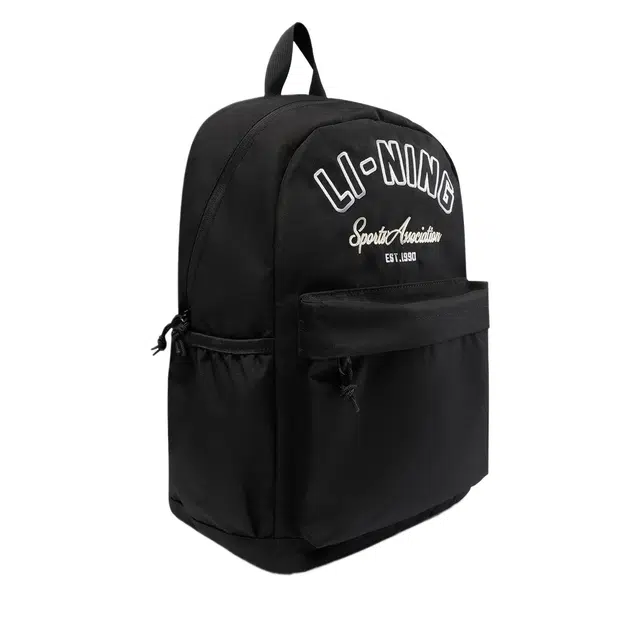 李宁儿童 运动生活系列 反光时尚贴合学院风 涤纶 童包 中号 青少年 黑色