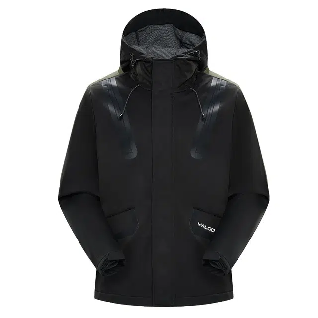 雅鹿  韩版机能登山徒步保暖宽松透气百搭  防水防风防泼水防雨冲锋衣 男女同款