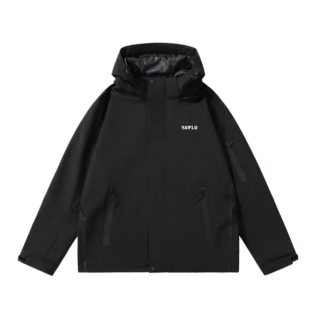 雅鹿  三防户外压胶休闲上衣防风防水超柔内胆外套新款徒步登山服 冲锋衣 男女同款