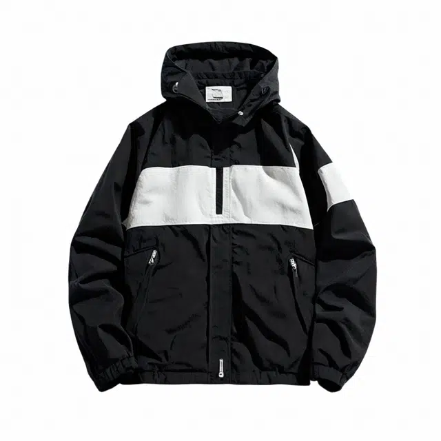 雅鹿  时尚休闲百搭连帽长袖  防水防风防紫外线冲锋衣 男女同款