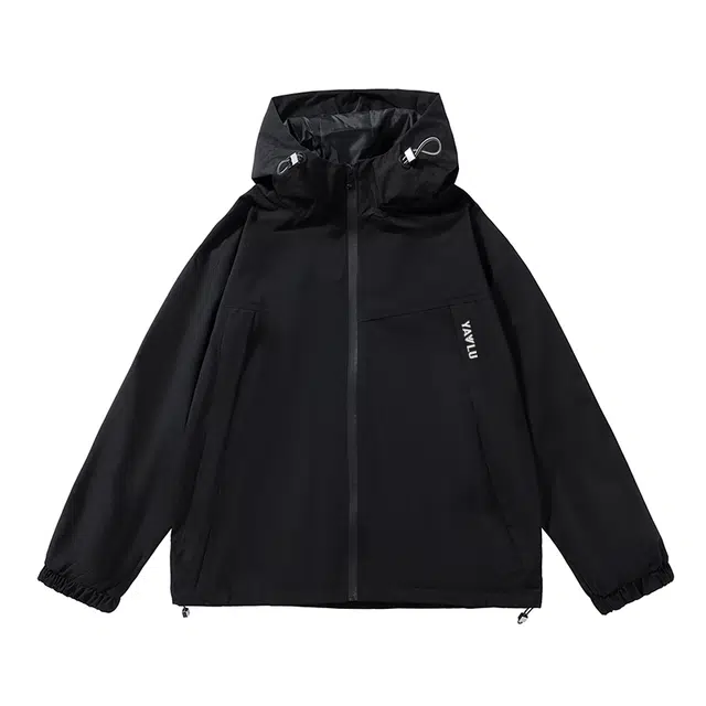 雅鹿  高街百搭工装机能休闲登山露营户外休闲潮牌宽松连帽三防  防水防风耐磨冲锋衣 男女同款